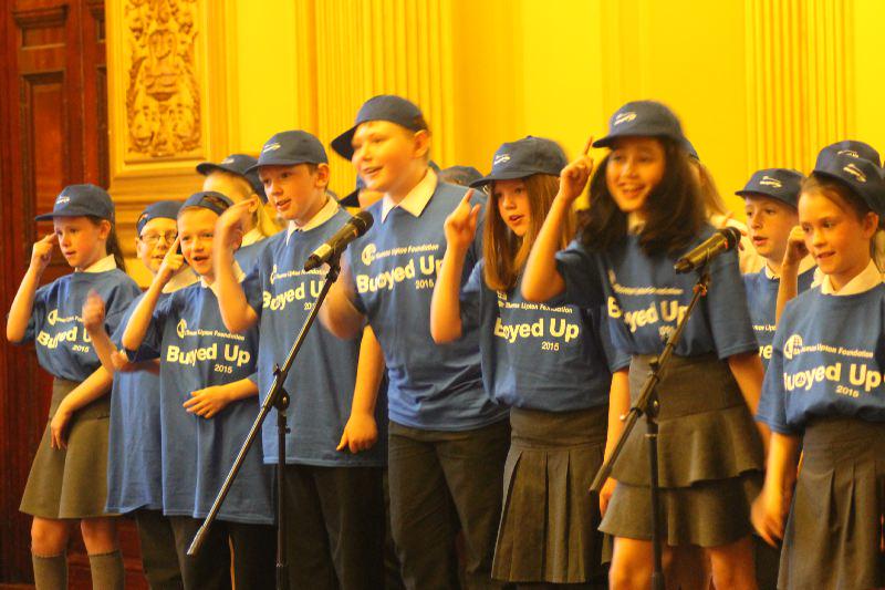 LaurenceJBrady's tweet image. Buoyed Up winners inspired by @CCCBARDOWIE @Clydemuirshiel sing : "Clap along if you feel like sailing is for you."