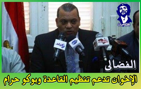 الفضالى : الإخوان تدعم تنظيم القاعدة وبوكو حرام