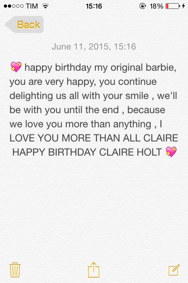       Happy Birthday Claire Holt   