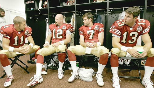 Happy birthday, Joe Montana! Here\s a look at all the crappy Niners QBs who followed you:  