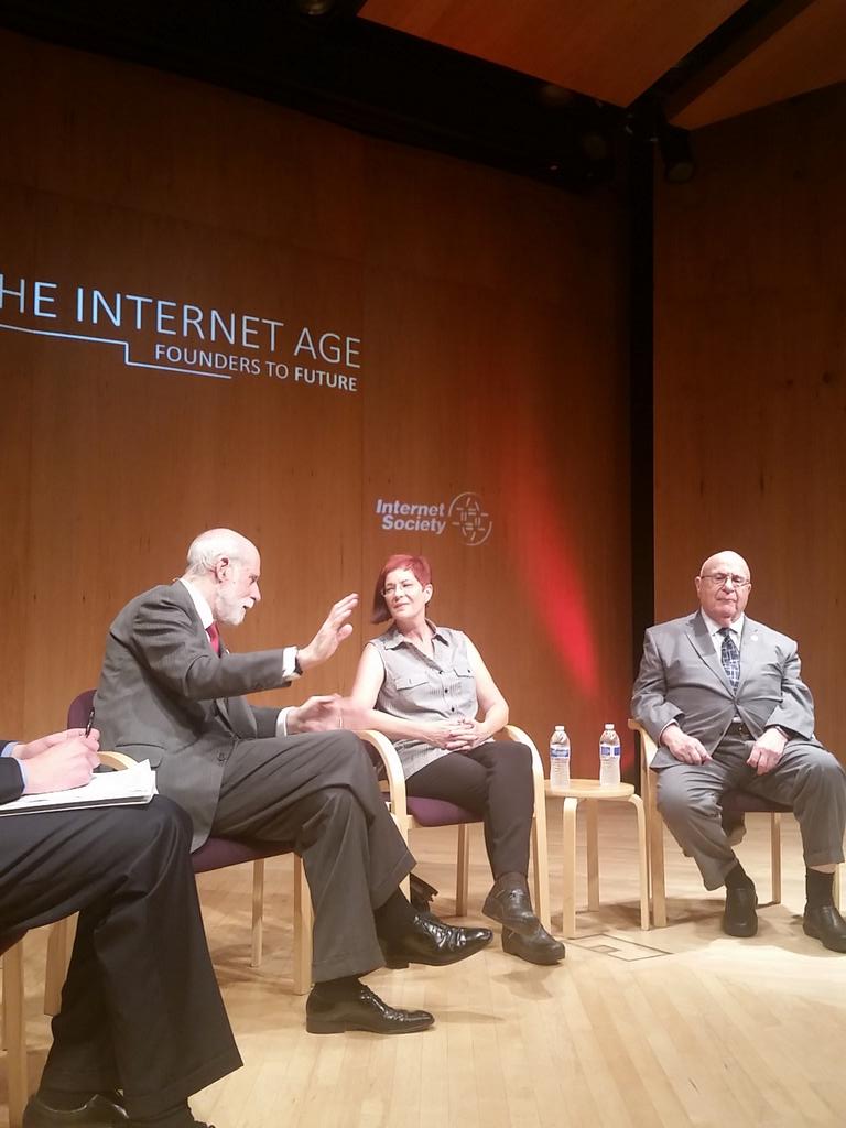 AfricanTechFdn's tweet photo. #InternetAge Founding father, Vint Cerf @internetsociety #InternetOfThings new thinking and shaping of the future. http://t.co/DusfnwFvHr