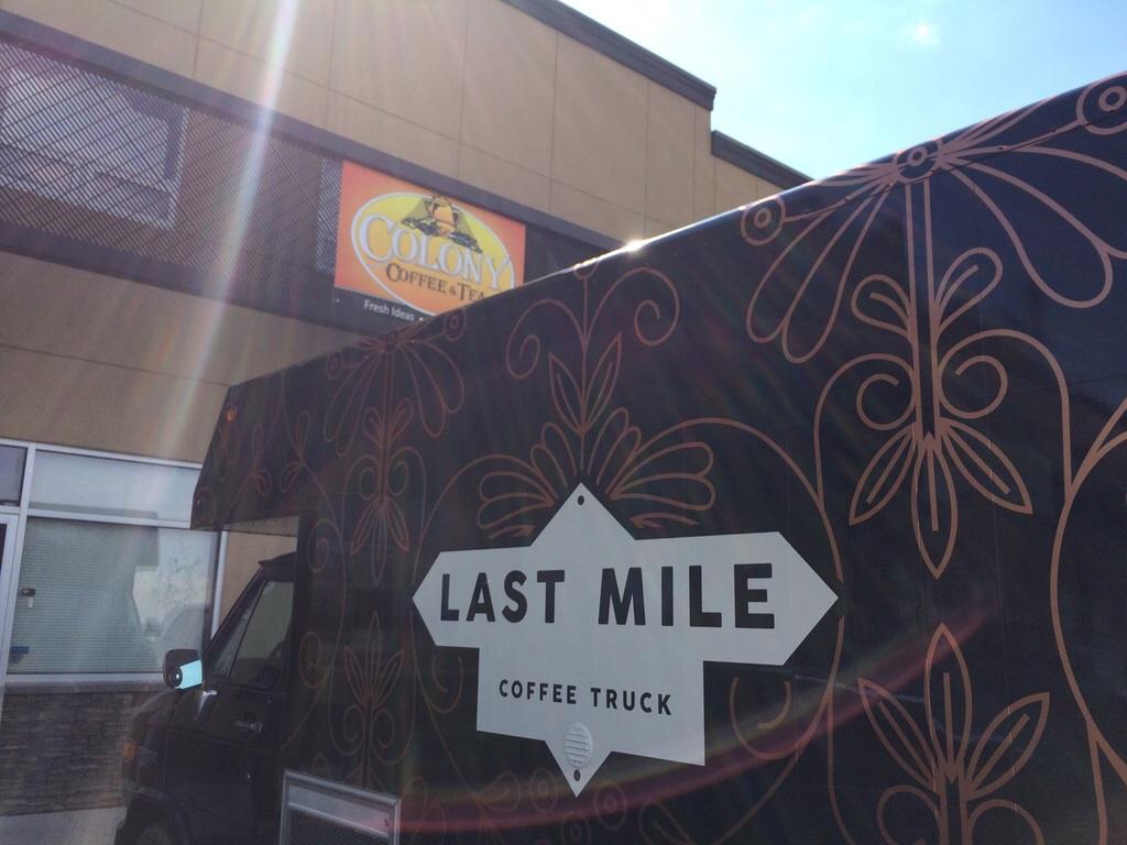 We had a visit from <a href="/LMcoffeetruck/">lastmilecoffeetruck</a> today for some espresso machine work, can't wait to visit them in action! #YXE