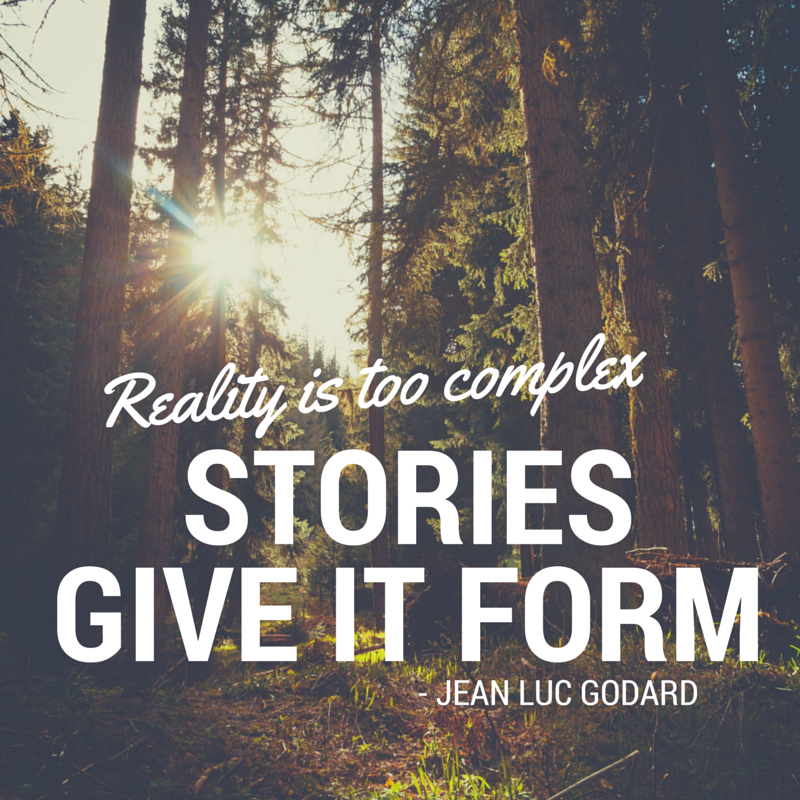 Vyond's tweet image. Reality is too complicated... #Storytelling #CSTD2015 #Learning