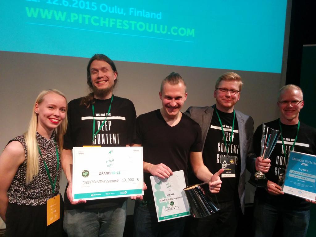 KaritaKasurinen's tweet photo. Amazing! So proud of our team! #pitchfestoulu #mpf15 http://t.co/3U8hAO3Yw6