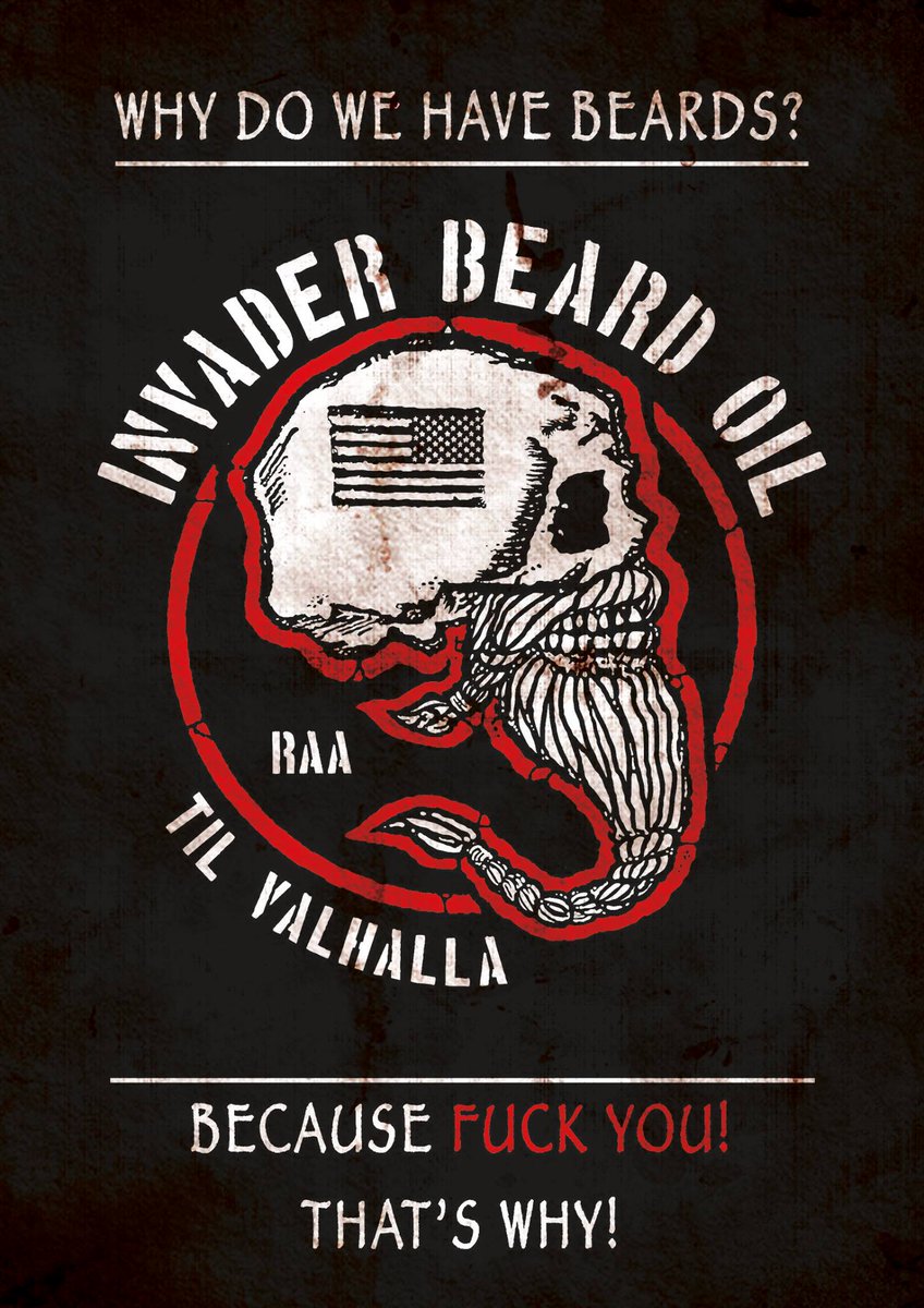 InvaderBeardOil's tweet image. #Beards #ManlyShit #InvaderBeardOil #BeardOil Because, Fuck You.
