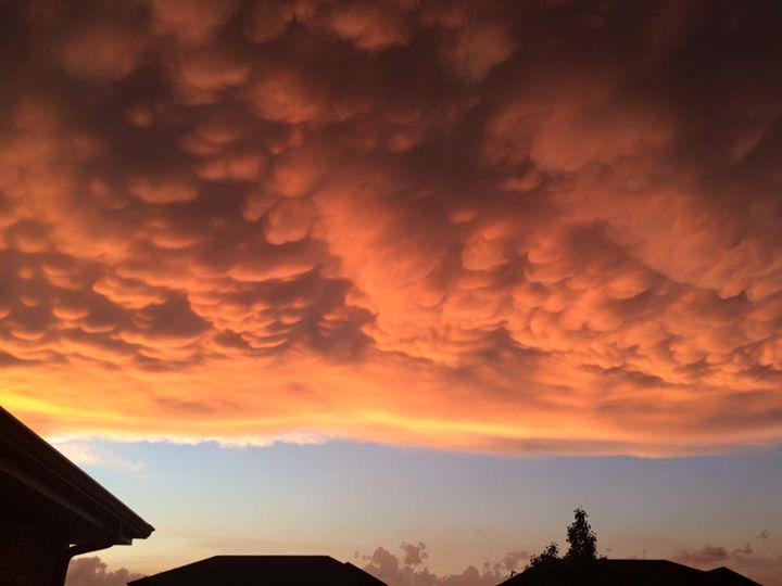 weatherchannel's tweet photo. INCREDIBLE #Mammatus #Clouds over NW #Indiana Wednesday from FB friend Kirsten Elizabeth. #INwx #ItsAmazingOutThere http://t.co/k4nsXgQJGk