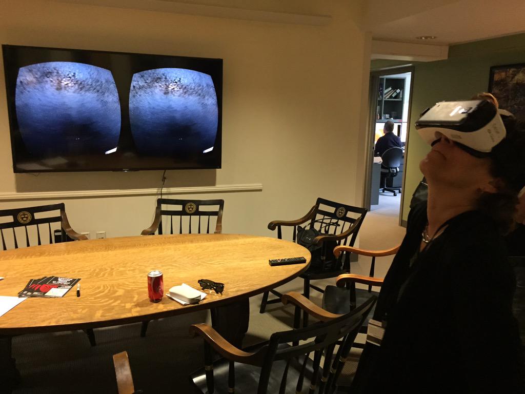 HarvardHILT's tweet photo. Checkin' out the stars on Mars at the Viz Lab #harvardlearningspaces http://t.co/K7lZQ5kxdn
