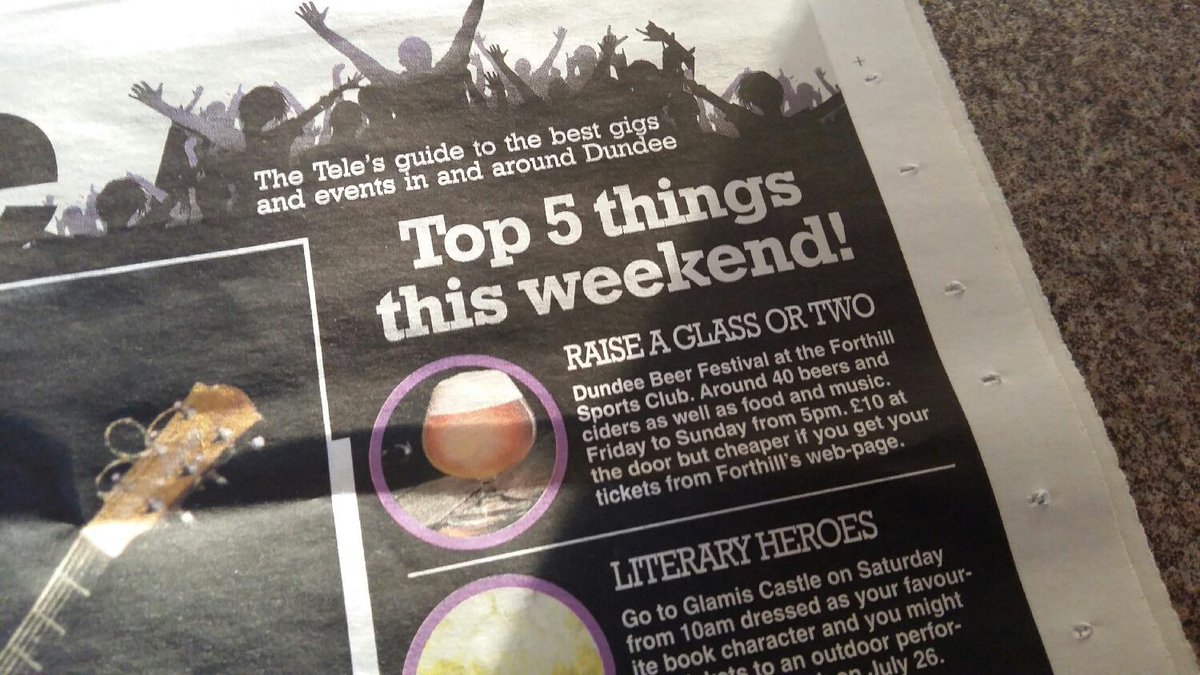 dundeetable's tweet photo. Top of the list in the evening telegraph 'top 5 things this weekend'.... definitely worth a visit! :-) http://t.co/CBbJVEl5pA