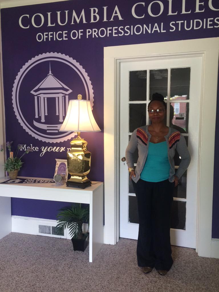 AppliedCC's tweet photo. Loved seeing @destra_capers on the job in her #internship at the Off of Prof Studies @ColumbiaKoala #CCofSC http://t.co/7sBrJA7ng0