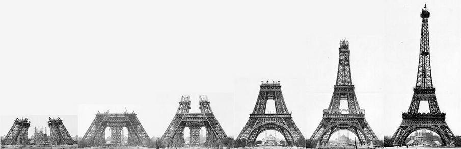 Construction #throwback. RT <a href="/histipics/">Ivana Hanáková</a>: Construction of the Eiffel Tower, 1887-89.