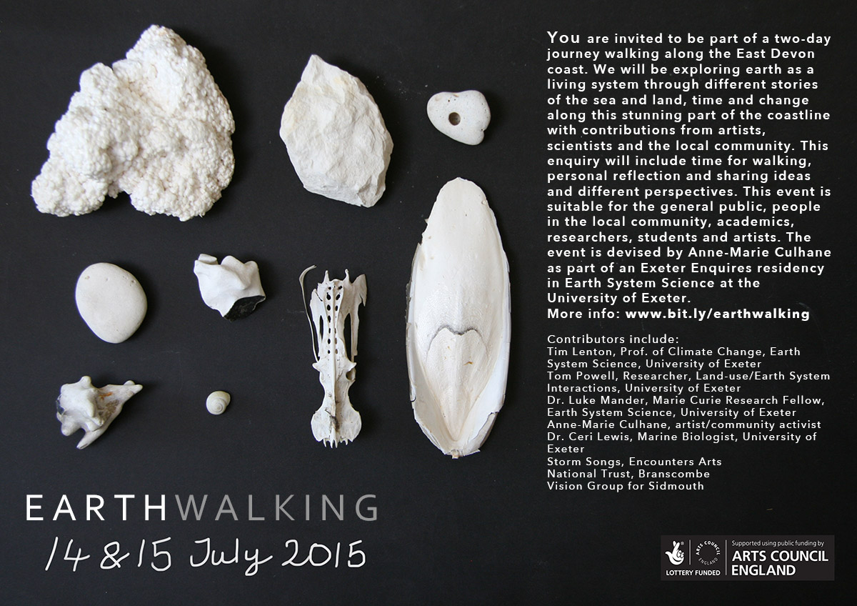 campusalmanac's tweet photo. @ExeterGeography @artsandculture Boots on for 2 day coastwalk in July from residency + Tim Lenton Earth System Sci. http://t.co/q2L3OTEiXN