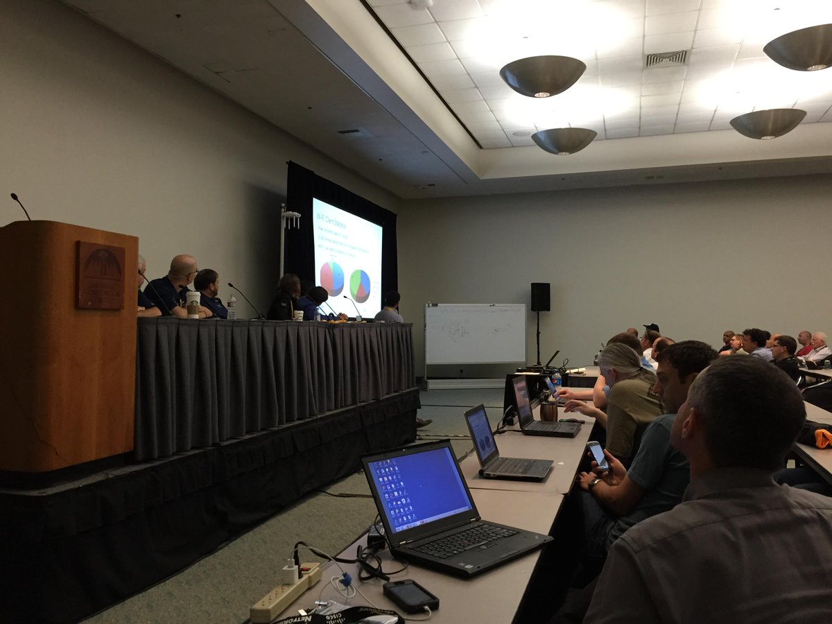 robbboyd's tweet photo. Over 14,000 wireless clients at our peak on Tuesday. Our Cisco NOC team rocks.  #CLUS http://t.co/PoTFiUDiVW