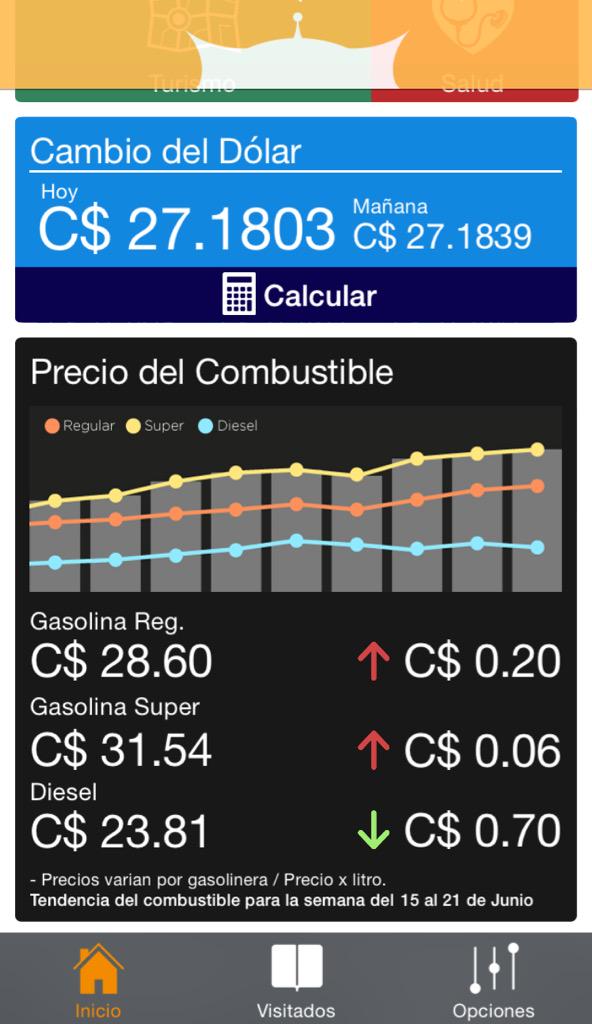 InfobotApp's tweet image. Baja el Diésel. #Combustibles #InfobotNicaragua #Infobot