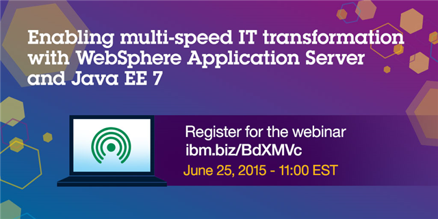 JimTuckwell's tweet photo. Don't miss it 6/25: #WASLiberty based on #Java EE 7 standards ups developer productivity http://t.co/uHZMjx74Dv http://t.co/1d0UvrUGE7