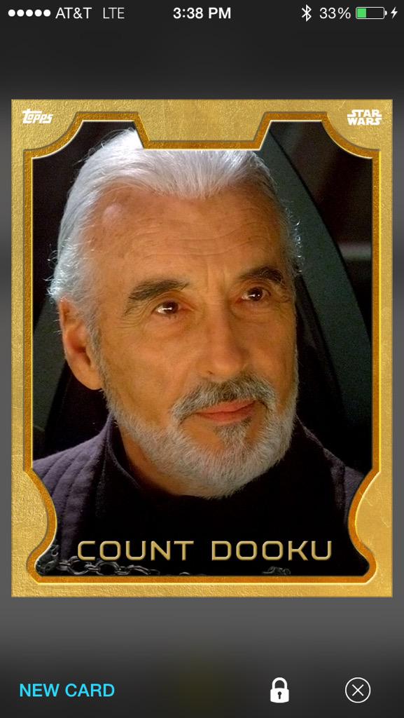 raisingfangirls's tweet image. Major props to @ToppsDigital for honoring Christopher Lee. Check your app if you haven't yet @SkywalkingPod