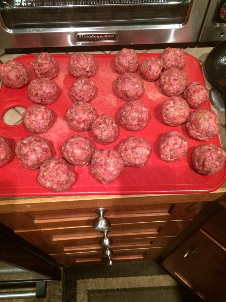 Dan_Haas's tweet image. @Dan_Haas Can't forget the meatballs. #ballsofmeat