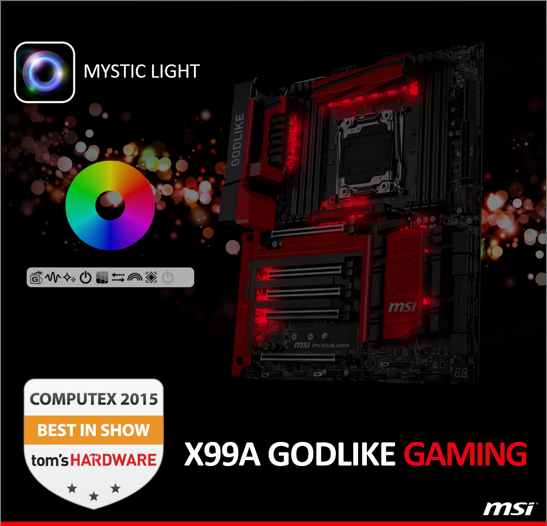 msiUSA's tweet photo. The new #MSI X99A GODLIKE GAMING is @tomshardware favorite MB in the Best of #Computex2015| http://t.co/C5D3M4d1mf http://t.co/Rm1sLsjRiJ