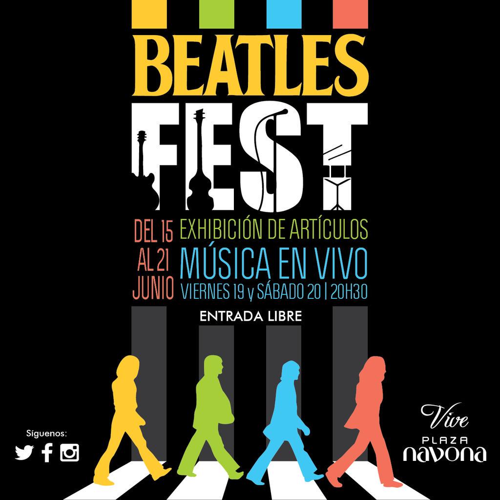 PlazaNavona's tweet photo. La próxima semana la #beatlemania se toma Plaza Navona! http://t.co/eZHG8P1W9p