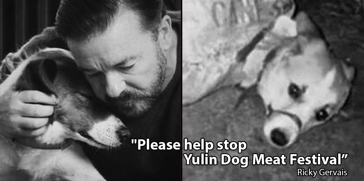 With #animals, humanities depravity is almost as limitless 
as our resolve to stop it. #StopYuLin2015
<a href="/rickygervais/">Ricky Gervais</a>