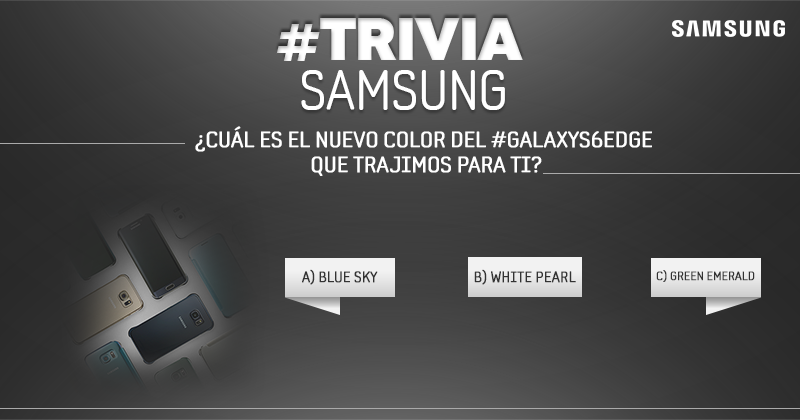 SamsungChile's tweet photo. ¿De qué color se trata? ¿Es tu favorito? Responde a esta #TriviaSamsung http://t.co/6NgsIq1ml7