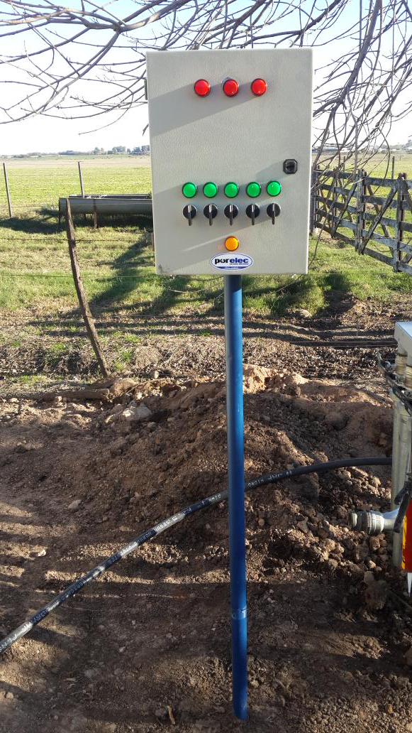 porelec's tweet image. Tablero de automatización de bomba de 2HP con 5 comandos automáticos y manuales #Campo #MSTesta