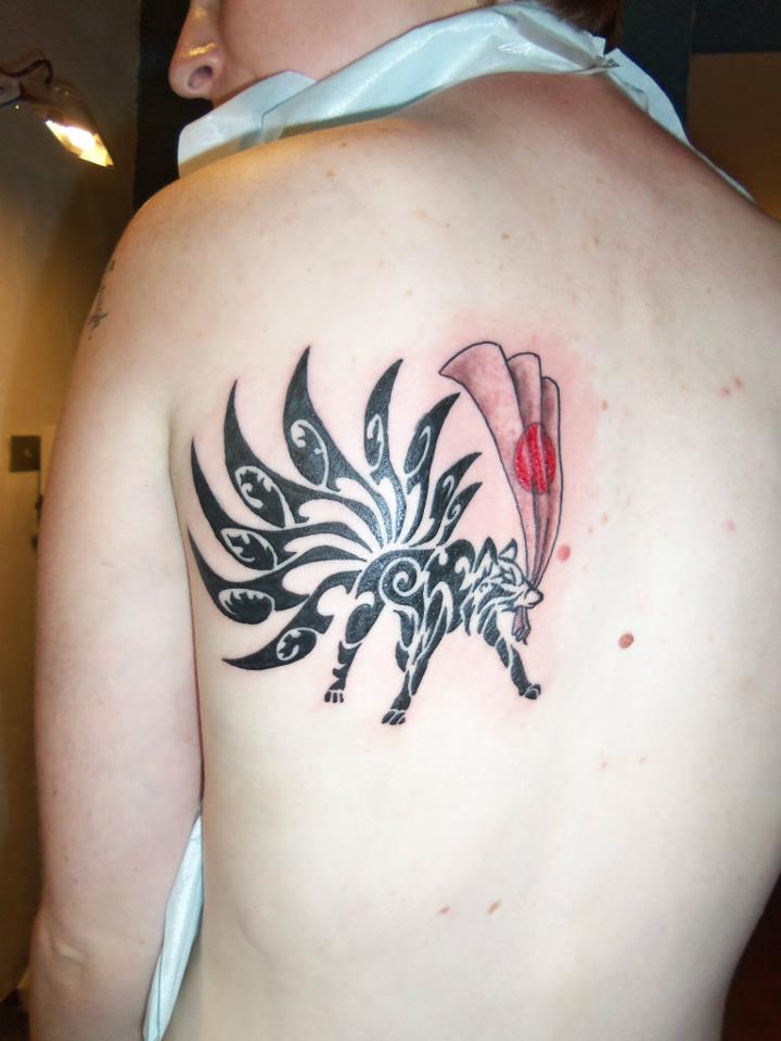 Kitsune Fox Ninetailed Tattoo Fox Tattoo Tattoos