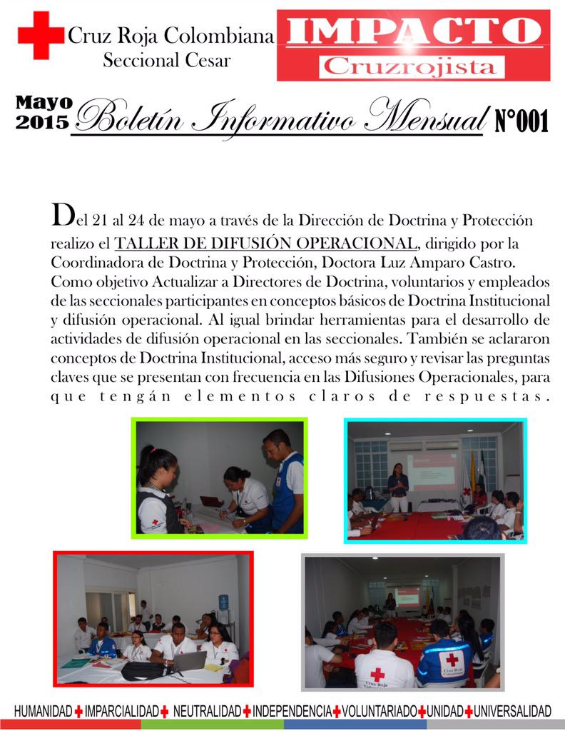 CruzRojaCesarOF's tweet photo. Boletín informativo: MAYO.                                       2da parte. http://t.co/Hq1ZQ4xtSy