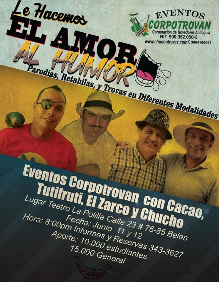 Pilas hoy !HAY POLILLA! a las 8:00 p.m. con Chucho Trova. Te esperamos.