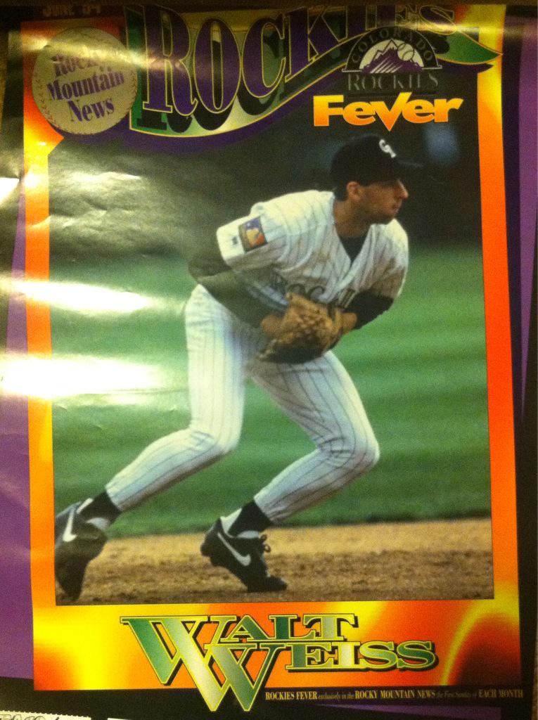 KBarta13's tweet photo. Found this while getting ready for a garage sale--1994 #rockies #waltweiss #TBT http://t.co/8mxFnPshGz