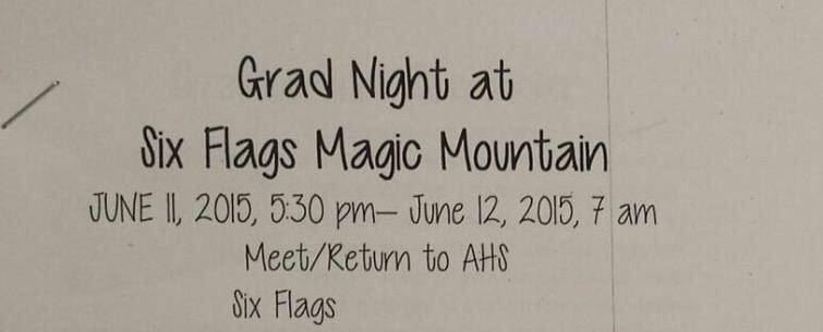 Atownclassof15's tweet photo. Grad night is tonight! 🎢🎓🎉 http://t.co/qIZ6smKIHK