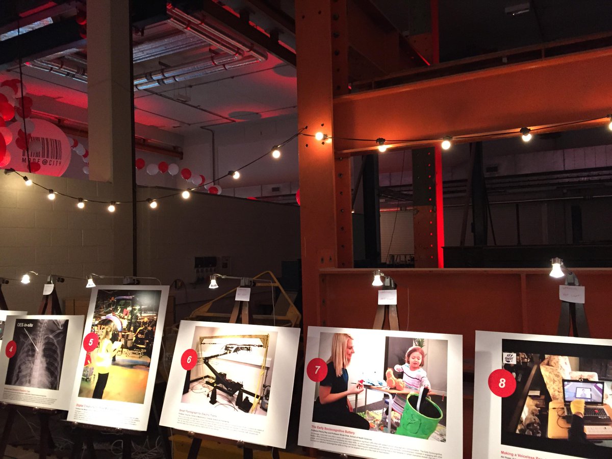 Elkins_Shoptalk's tweet photo. Well done to everyone who exhibited at #madeatcity tonight. Awesome evening with lots of amazing exhibits  #bedtime http://t.co/RChpTJUdaR