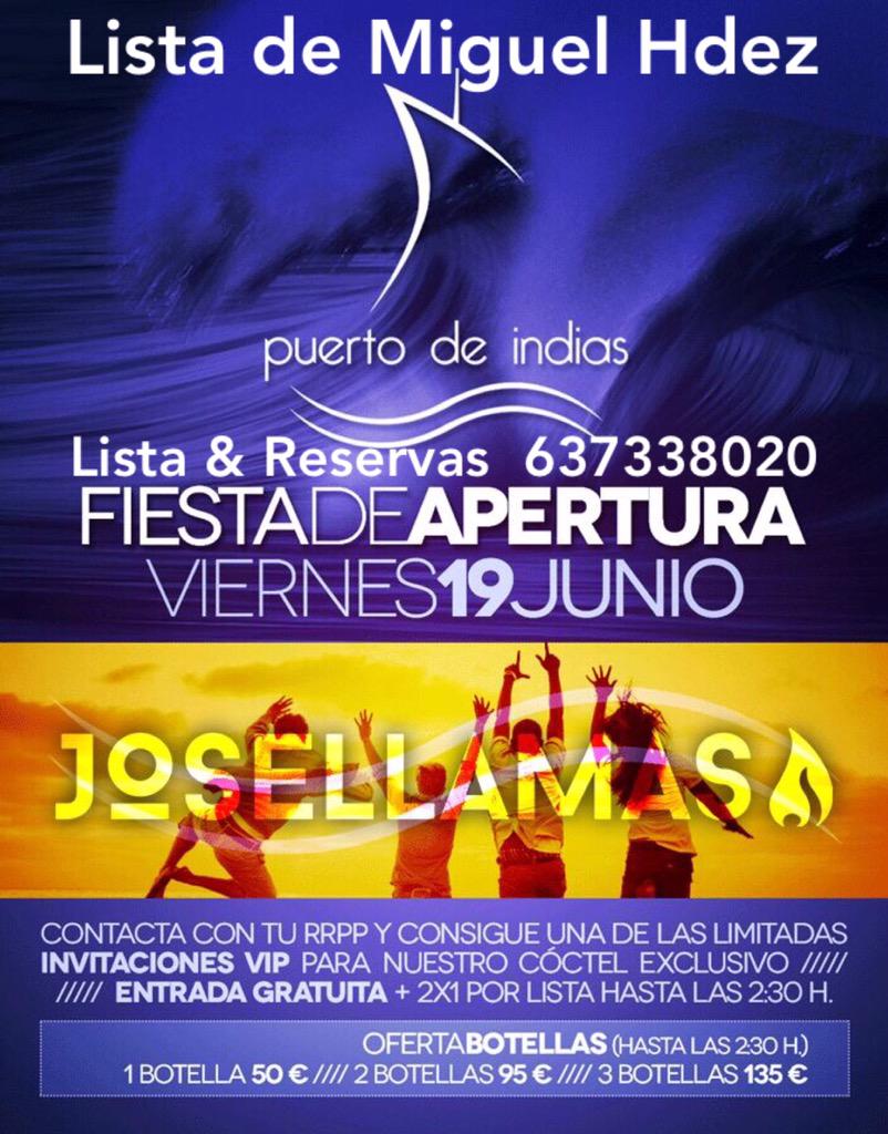 MigueHdez1's tweet photo. @PuertodeIndias Viernes 19
•FIESTA APERTURA•
Te invito a nuestro Coctel Presentacion
Píde tu Reservado
Are you Ready http://t.co/S7bd0beZtx