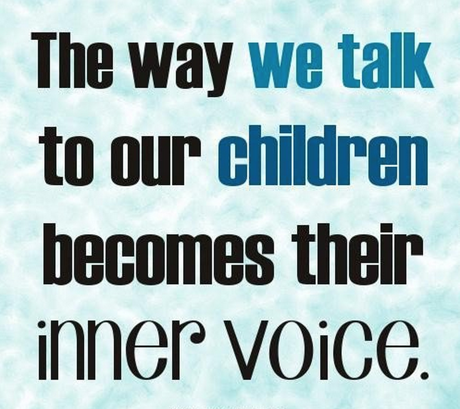 The way we talk to our children becomes their inner voice. #quote #parenting #coparenting