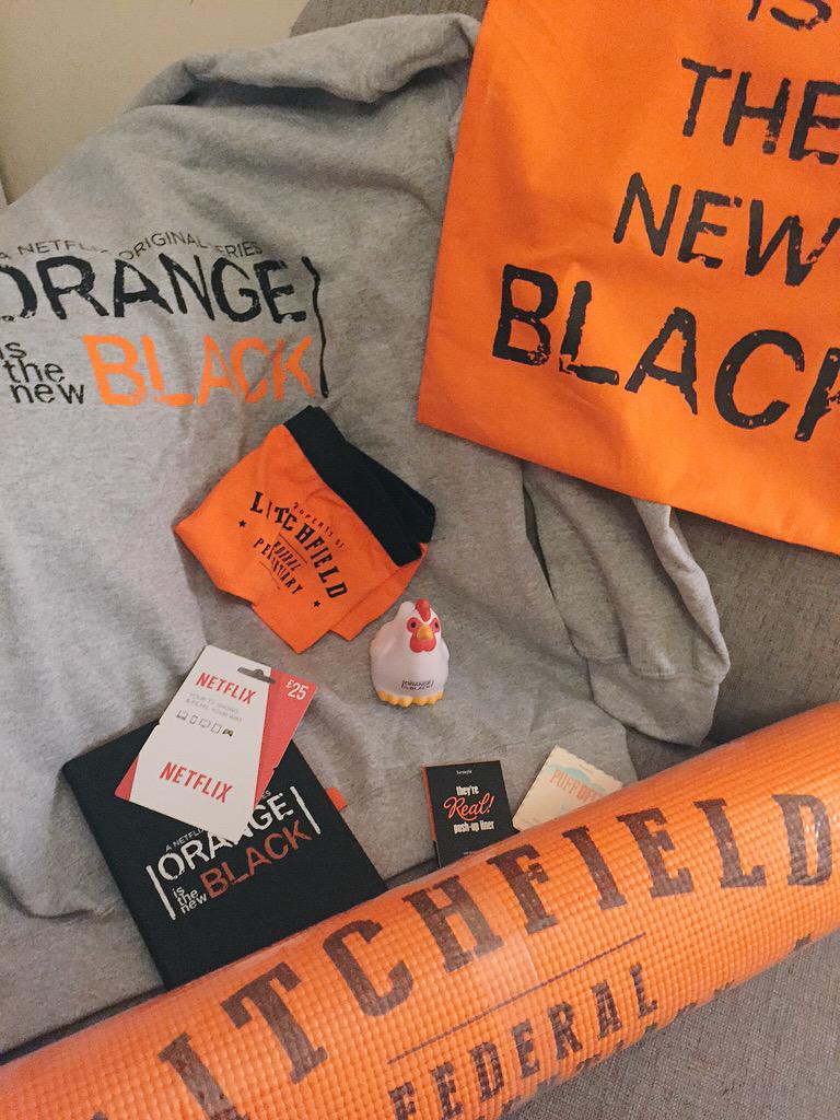 DIVAmagazine's tweet photo. Want to win some of these goodies we picked up at #OITNBLondon? Follow the hashtag #divadoesorange to find out how. http://t.co/NNG06REXLu
