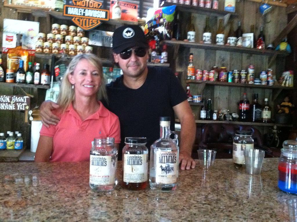 lucyadams's tweet photo. Me and Tommy Townsend with his grandfather's recipe in @grandaddymimms moonshine. #georgiafam2015 buy in GA and TN http://t.co/SdyGCJOP7p