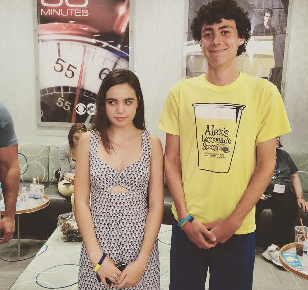 BaileeMadison's tweet photo. I keep shrinking, he keeps getting taller... @ConfEddieScott @AlexsLemonade #CBS3StandforHope #cbs3selfie http://t.co/TFwNY8j7at