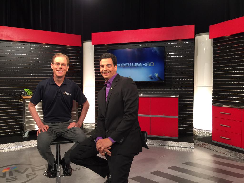 BiciGoGo's tweet photo. Fun times with @NickGismondi shooting our preview of @tds for #Podium360 earlier today. Great race begins Saturday! http://t.co/OyGjk6sKBc