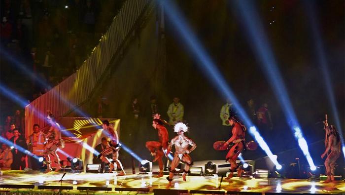 teleSURtv's tweet image. #ENFOTOS | Una gran fiesta sudamericana se vive en #Chile en la inauguración de la #CopaAmericaChile2015