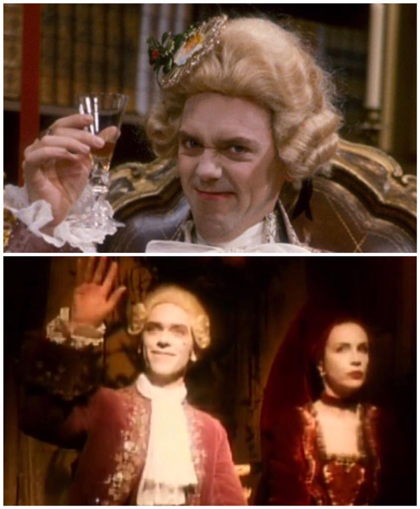 HappyBday Hugh Laurie As Georgians in Blackadder & Annie Lennox Walking on Broken Glass video  