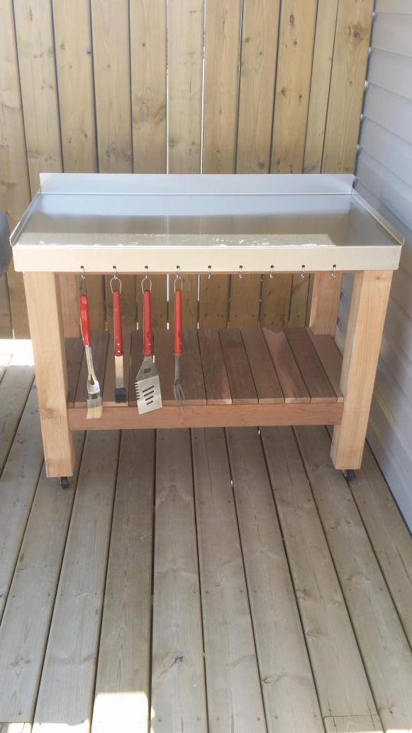 HESMFG's tweet photo. HES MFG - Outdoor Prep Counter!  #Stainless #Cedar http://t.co/Wao5czLag5