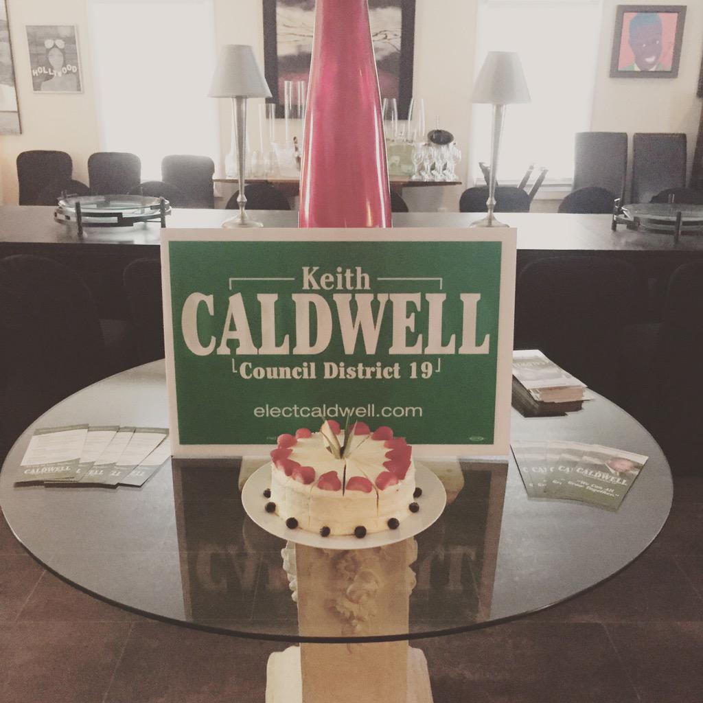 KeithECaldwell's tweet photo. Ready to kickoff our fundraiser tonight at @DarrylDinning's Panache Catering. http://t.co/EVVRggkuac
