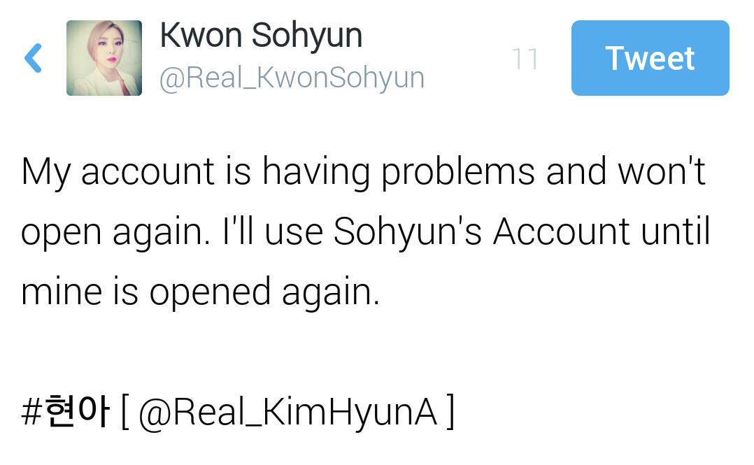 Real_KwonSohyun's tweet photo. #현아 [ @Real_KimHyunA ]

@hun_Exo94 @RainySvnny @AesyaRaiz98 @wassup_bbangsu_ @wassup_kimnaris @wassup_wooju_ http://t.co/McTTwV2LCk