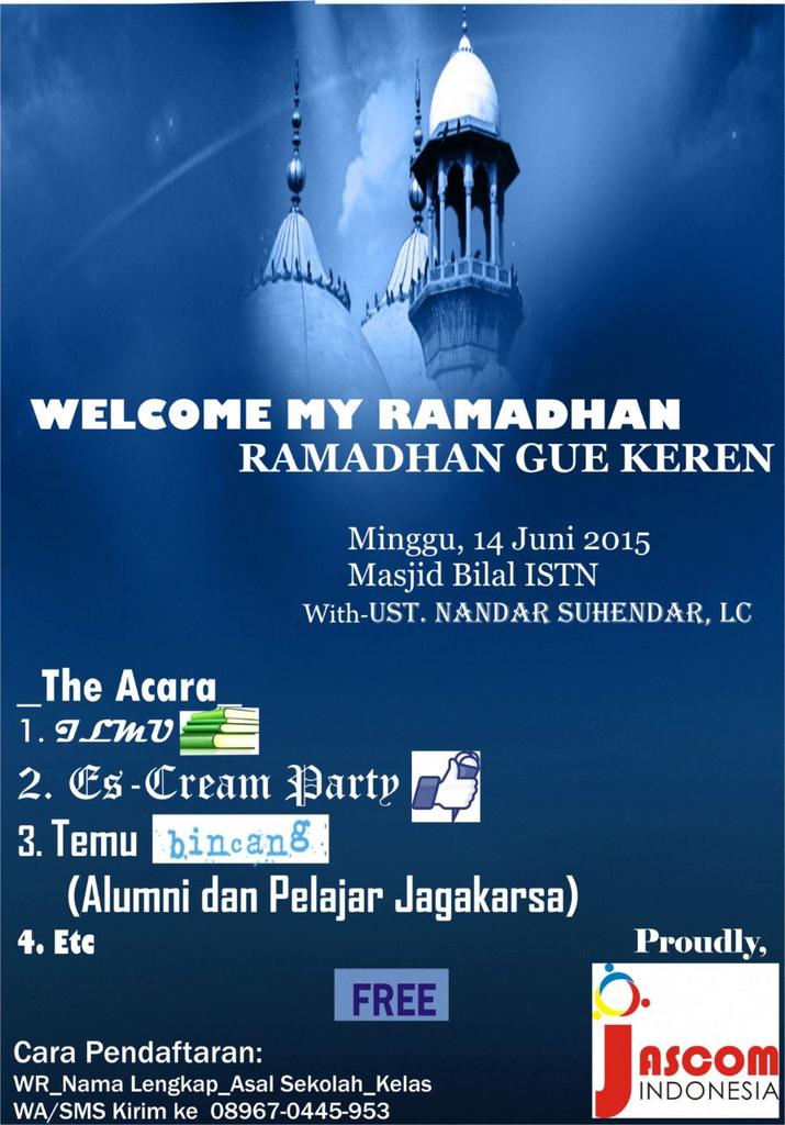Jascom_ID's tweet photo. @Rohis_49 @Rohis109 @ROMAN7_Hamasah @Gevischaft @Rohis97jkt yuk, ramaikan acara ini :) http://t.co/uCXdsJVUvs