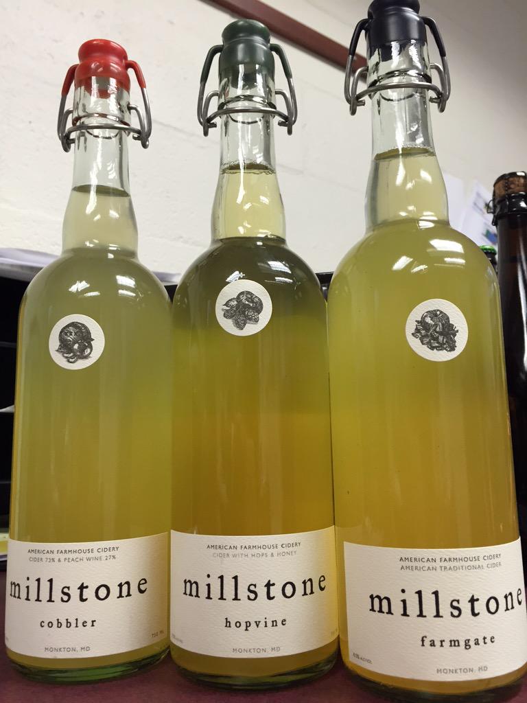 DowntownSpirits's tweet photo. Check out these new ciders to our set from @MillstoneCellar #CaskAged #SmallBatchCider http://t.co/aD8WigvN34