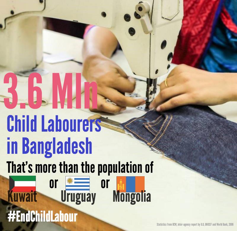 WorldVisionAus's tweet photo. There are more #childlabourers in #Bangladesh than the population of #Mongolia http://t.co/H0Oa0n2nn1 #endchildlabour http://t.co/TFZv9fVdpN