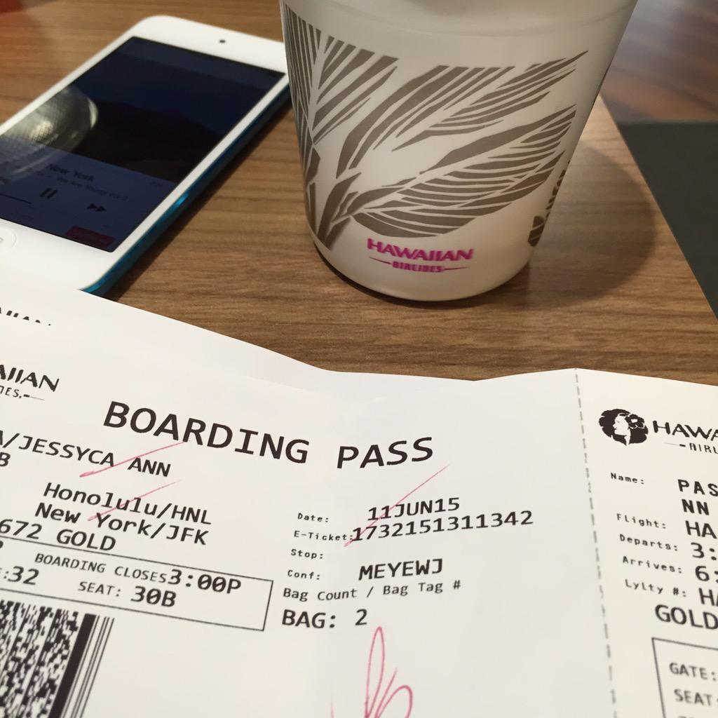 jessycapov's tweet photo. HNL βοΈ JFK #TravelwithJess http://t.co/ETpIe7pgDQ