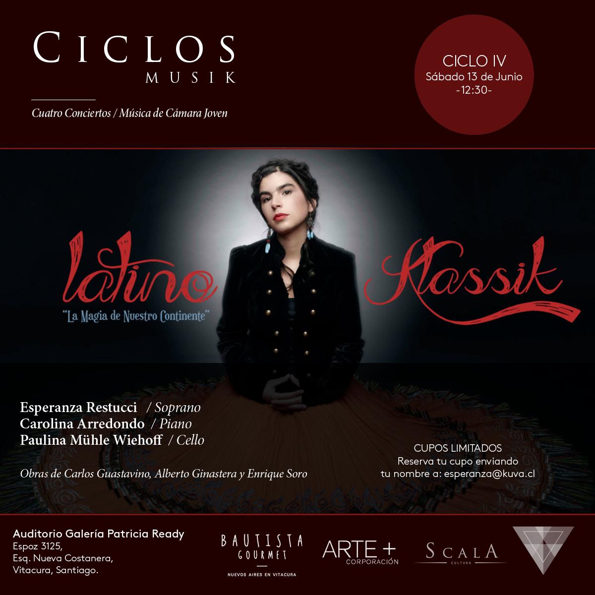Espe_Restucci's tweet photo. LOS DEJO INVITADOS AL ULTIMO CICLO LATINO KLASSIK! http://t.co/RCSix79l7C