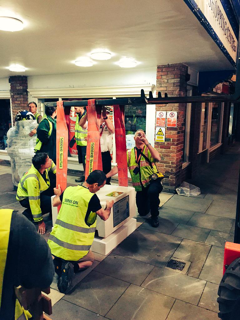 WIA_Ben's tweet photo. Precision installing @baronscharter @Wild_in_Art #salisbury http://t.co/DhiyaLpZR3