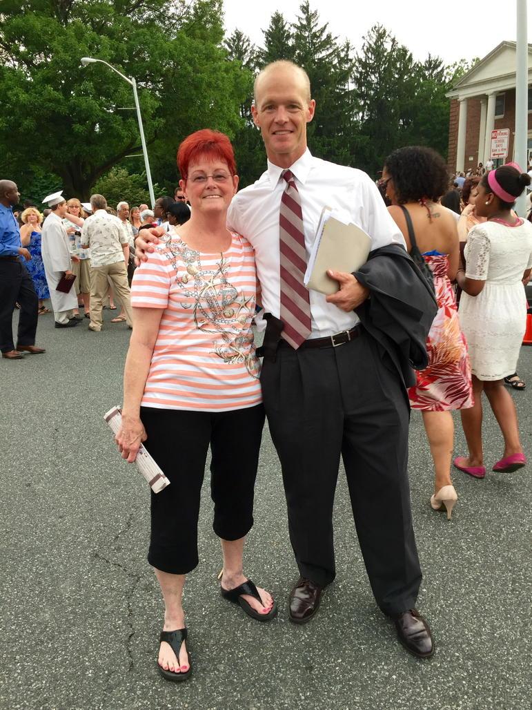 Look who came to graduation to support <a href="/pburgprincipal/">Mr. Troxell</a> -my MOM.  Your parents will always be by your side. Luv u mom!