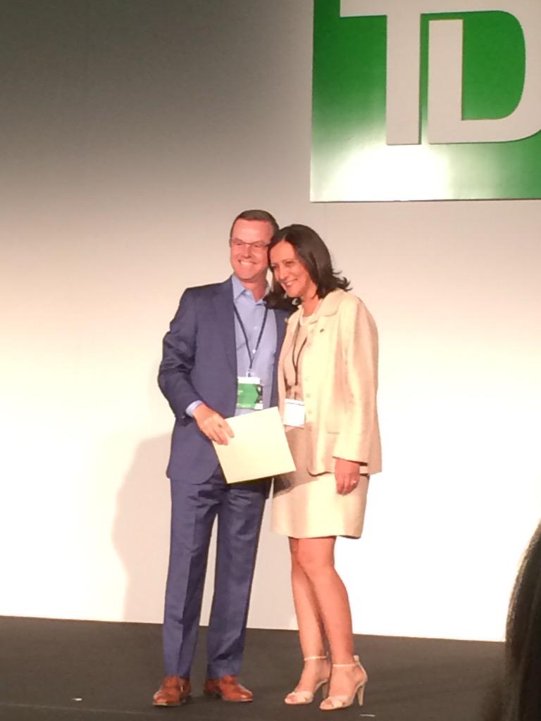 Congratulations to <a href="/MagdaBassili_TD/">Magda Bassili</a> on her EVP Award of Distinction!  So well deserved!! #superstar @ThomasDyck_TD
